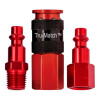 Plews TRF13-207R 1/4" Red Coupler Kit 3pc