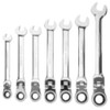 7-pc SAE Flex Head Ratcheting