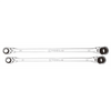 K Tool International 2pc 120 Tooth Double Flex Ratcheting Wrench Set