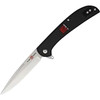 Sunex Knife UTAS CBB 8Cr 56HRC Satin 4in Trad GlNylon Black