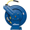 BluBird OilShield Air Hose Reel 3/8" Retractable Dual Arm Heavy Duty with Rubber Hose 300 PSI - 100 Feet