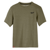 Milwaukee Tool HYBRID WORK TEE- SS GREEN 2X
