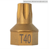 T40 Torx&reg; Dual Drive Bit, 7/16" Drive