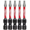 Milwaukee Tool T15 TORX SHOCKWAVE Impact 2" Power Bits (5 pk)