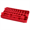 Milwaukee Tool 28pc 3/8" Drive SAE Ratchet and Socket Tray