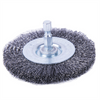Forney Industries Wire Wheel Crimped, 3 in x .008 in x 1/4 in Hex Shank