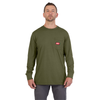 Milwaukee Tool GRIDIRON Pocket T-Shirt - Long Sleeve Green M