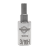 Mayhew Mayhew 3/16-Inch Tamper SAE Hex Short Insert Socket Bit, 1/4-Inch Drive