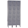 Msc Industrial Supply LOCKERS 18 OPENINGS GRAY