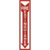 Msc Industrial Supply Fire Extinguisher, Plastic Fire Sign