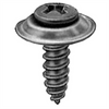 AUVECO AP11791 Phillips Oval Head Sems A/AB Point Countersunk Washer Tapping Screw, #10 Screw x 3/4 in L