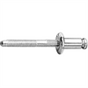 AUVECO AP11620 Peel-Type Rivet, 1/4 in Dia x 1/32 to 9/64 in Grip Range, Aluminum Rivet/Steel Mandrel