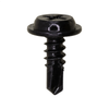 AUVECO #8 X 1/2 PHIL. FLAT TOP WASHER HD TAP SCREW BLACK