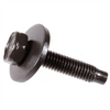 AUVECO 15818 Hex Head Sems Dog Point Body Bolt, M6 - 1 Screw x 30 mm L x 10 mm Across Flats, Phosphate