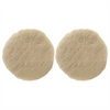 Wizards Products 11228 Buffing Pad, 3 in Overall Dia, Hook and Loop, White