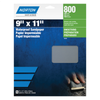 Norton Black Ice 00499 T214 Series Sanding Sheet, 9 in W x 11 in L, P220 Grit, Very Fine Grade