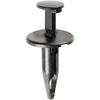 AUVECO 13996 Push-Type with Closed End Exterior Body Retainer, 11/16 in Dia Head x 7/8 in L Stem, Nylon, Black