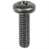 AUVECO PHIL PAN HD LIC. PLATE SCREW BLACK M6-1.0 X 20MM