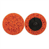 Norton Bear-Tex Blaze Rapid Strip 31053 Non-Woven Quick Change Grinding Disc, 3 in Dia, Orange