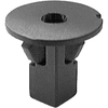 AUVECO 14267 Screw Grommet, M6.3 Screw x 20 mm Dia Head x 17 mm L Stem x 8 mm Hole, Nylon, Black