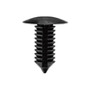 AUVECO AP19837 Single Head Type 1 Trim Panel Retainer, 3/4 in Dia Bottom Head, Nylon, Black