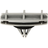 AUVECO 20887 Fender Flare Molding Clip, (14 x 38 mm Top x 16 x 38 mm Bottom) Head x 15 mm L Stem, Nylon, Gray