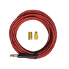 Reading Technologies  SHC-35 Conductive Air Hose, MNPT, 35 ft L, 400 psi Working, Polyester Silicon Composite, 3/8 in ID, Black/Red