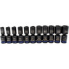 Astro Pneumatic 11pc 1/2 Inch Drive Mid-Length Pinless Universal Impact Sockets - Metric