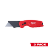 Milwaukee Tool 3PK FASTBACK Compact Folding Utility Knife
