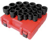Sunex SUN4684 4684 3/4-Inch Drive Heavy Duty Metric Impact Socket Set, Metric, Standard, 6-Point, Cr-Mo, 26mm - 46mm, 17-Piece