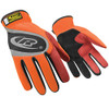 Ringers Gloves RG116T-09 R-116 Turbo Plus Orange, Essential Hand Protection, Slip-On Cuff Design, Medium