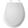 Bemis B500EC390  Lift-Off Round Closed Front Toilet Seat, Cotton White