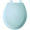 Bemis B500EC464  Toilet Seat with Easy Clean & Change Hinges, ROUND, Durable Enameled Wood, Dresden Blue