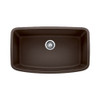 Blanco B441610  Valea Super Undermount Single Bowl Kitchen Sink, Large, Anthracite