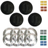 KNOB KIT ELEC BLACK 4PK