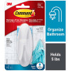 BATH HOOK WHT 4-1/8 L