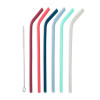 TUMBLER STRAW SILICN 7PC