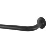 CURTAIN ROD BLACK 48