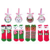 PLUSH XMAS SOCKS IN BALL
