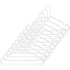 HANGER PLASTIC WHTE 10PK