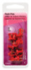 PUSH PINS PLSTC RED CD16