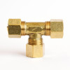 COMPRESIN TEE 1/2"X1/2" ATC 1/2 in. Compression X 1/2 in. D Compression Yellow Brass Tee