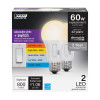 A19 60W DIMMABLE 6WY 2PK