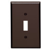 WALLPLATE TOGL 1G BROWN