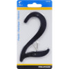4" BLK #2 NAILON 1PC HILLMAN 4 in. Black Plastic Nail-On Number 2 1 pc
