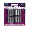 LEG TIPS 1" BLACK 4PK