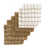 DISH CLOTH MOCHA 6PK