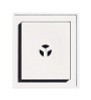 BLOCK MOUNT 8.1X12.1WHT