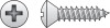 SCRW SM PH OH 6X3/4"B100