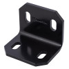 CORNER BRACE BLK 2.4" Hampton 2.4 in. H X 3 in. W X 3/16 in. D Black Steel Inside/Outside Corner Brace